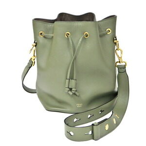 Fendi Montresor Leather Bag Green